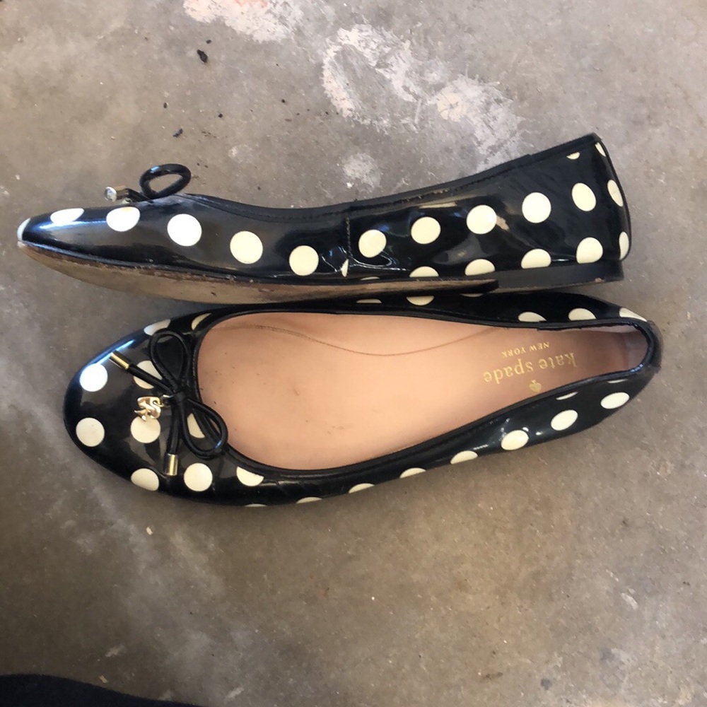Kate Spade polka dot flats size 9.5